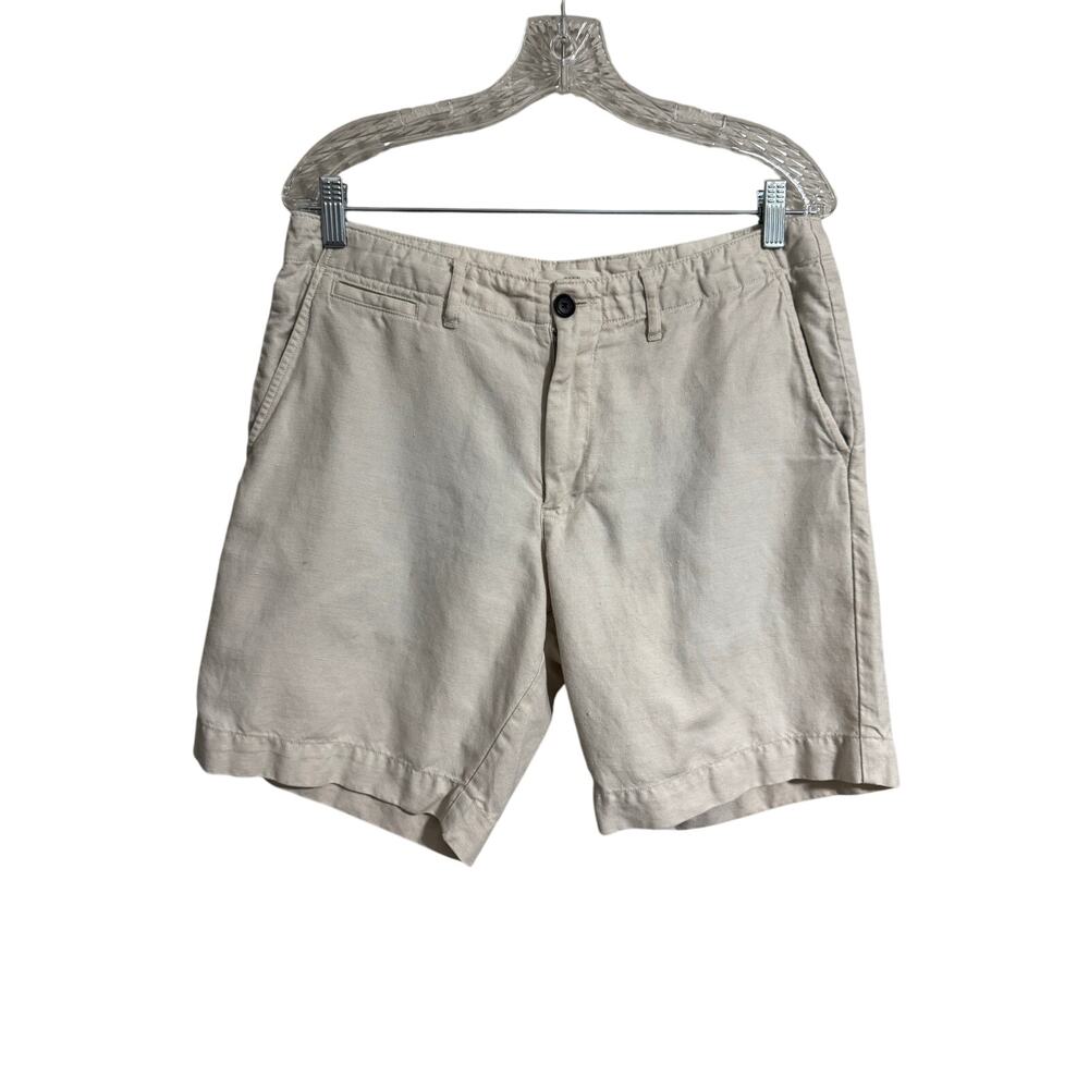 Billy Reid Wynn Pima Cotton / Linen Shorts Size 32